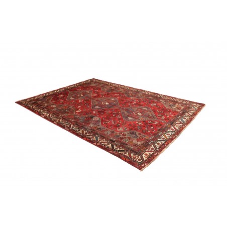 Tappeto Shiraz Persia marrone rosso 214x302