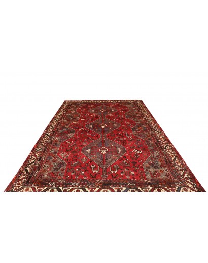 Tappeto Shiraz Persia marrone rosso 214x302