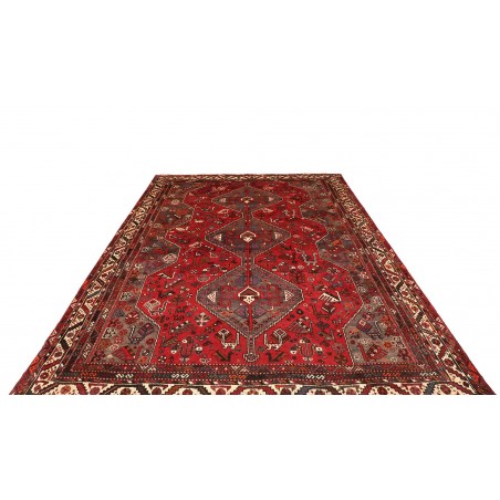 Tappeto Shiraz Persia marrone rosso 214x302