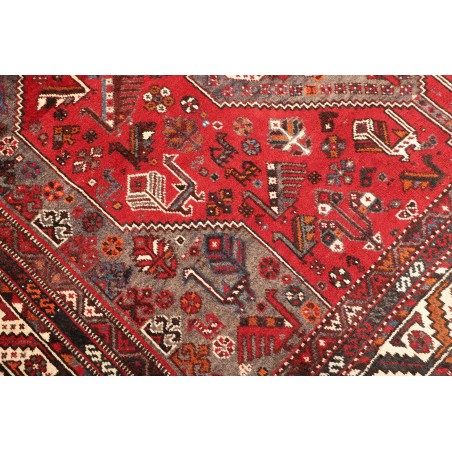 Tappeto Shiraz Persia marrone rosso 214x302
