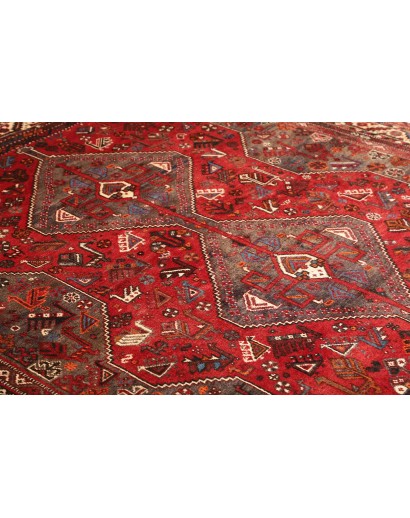 Tappeto Shiraz Persia marrone rosso 214x302