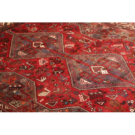 Tappeto Shiraz Persia marrone rosso 214x302