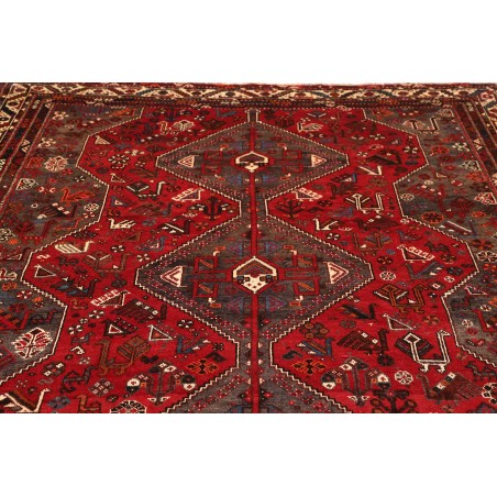 Tappeto Shiraz Persia marrone rosso 214x302