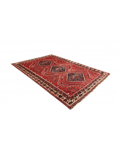 Tappeto Shiraz Persia marrone giallo 205x293