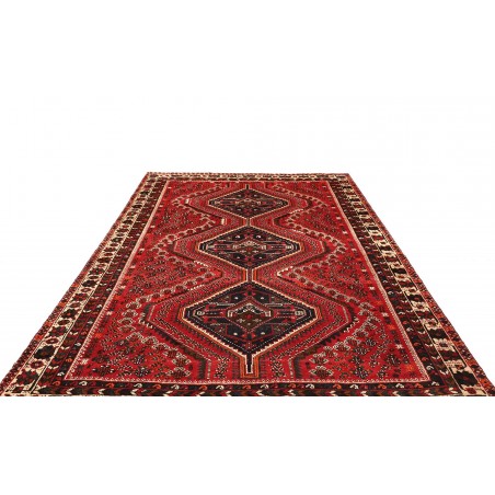Tappeto Shiraz Persia marrone giallo 205x293