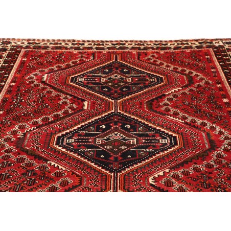 Tappeto Shiraz Persia marrone giallo 205x293