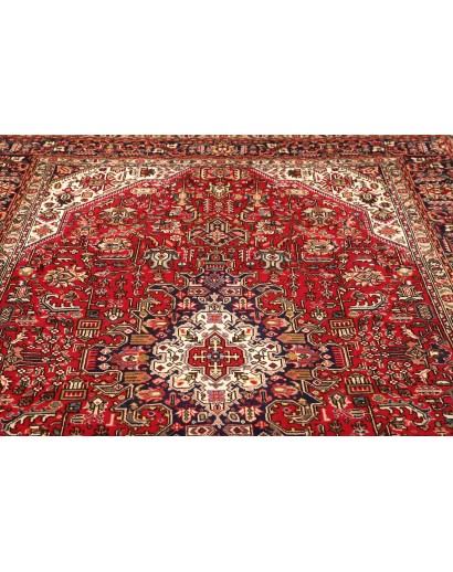 Tappeto Tabriz Persia marrone giallo 205x315