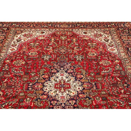 Tappeto Tabriz Persia marrone giallo 205x315
