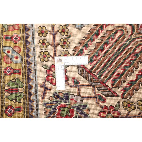 Tappeto Tabriz Persia marrone giallo 205x315