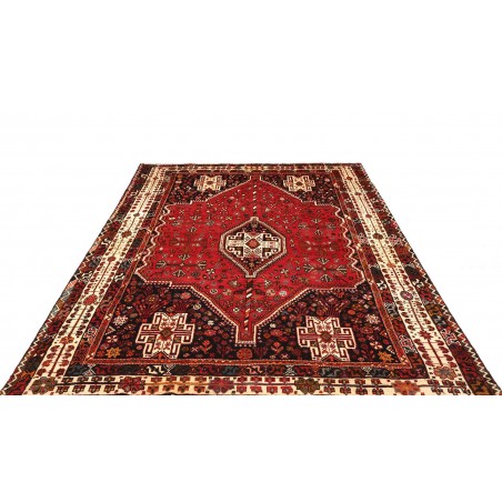 Tappeto Shiraz Persia marrone giallo 215x305