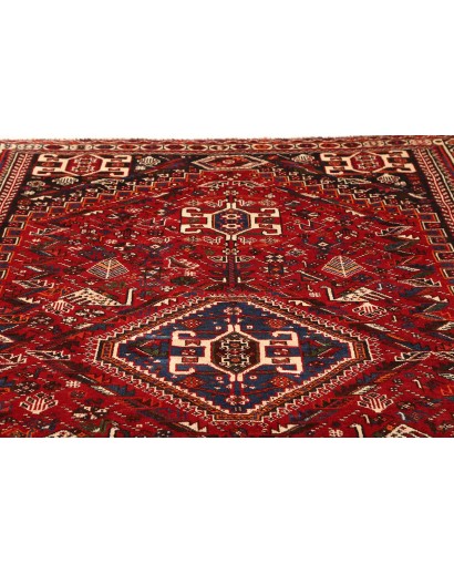 Tappeto Shiraz Persia marrone giallo 213x313