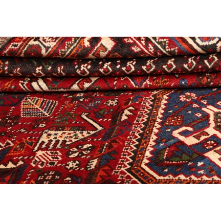 Tappeto Shiraz Persia marrone giallo 213x313