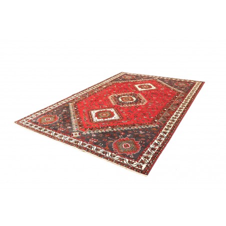 Tappeto Shiraz Persia grigio giallo 220x308