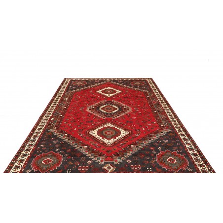 Tappeto Shiraz Persia grigio giallo 220x308