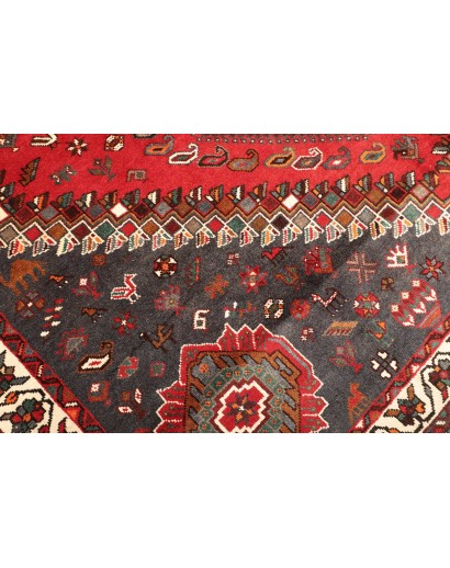 Tappeto Shiraz Persia grigio giallo 220x308
