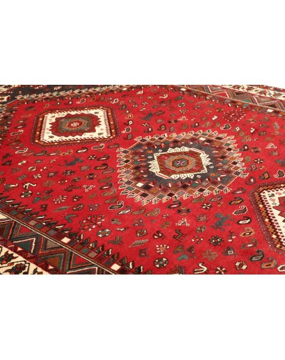 Tappeto Shiraz Persia grigio giallo 220x308