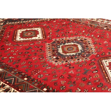 Tappeto Shiraz Persia grigio giallo 220x308