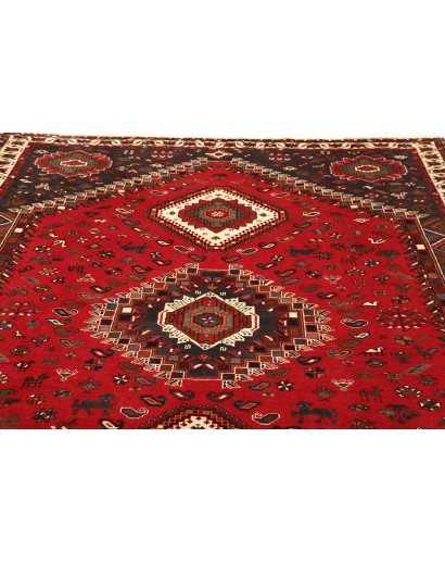 Tappeto Shiraz Persia grigio giallo 220x308
