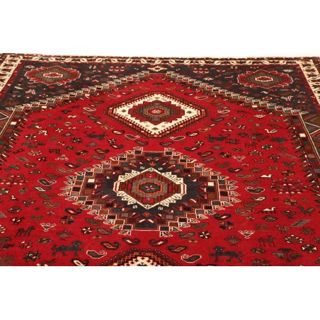 Tappeto Shiraz Persia grigio giallo 220x308
