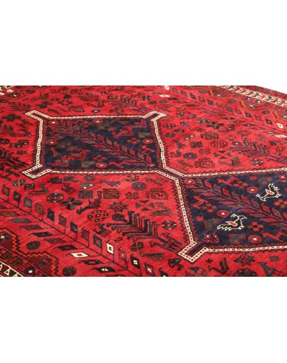 Tappeto Shiraz Persia marrone rosso 208x305