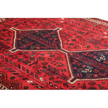 Tappeto Shiraz Persia marrone rosso 208x305