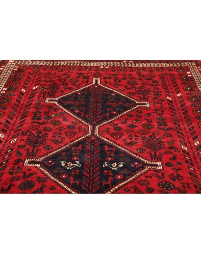 Tappeto Shiraz Persia marrone rosso 208x305