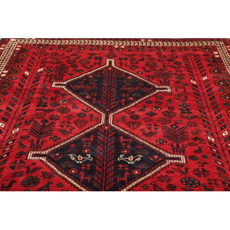Tappeto Shiraz Persia marrone rosso 208x305