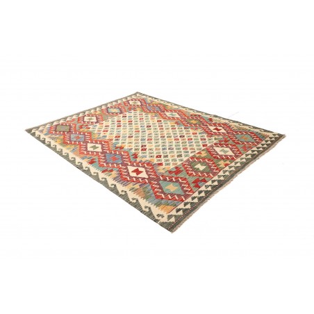 Tappeto Kilim Afghanistan marrone bianco 178x228