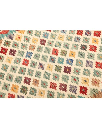 Tappeto Kilim Afghanistan marrone bianco 178x228