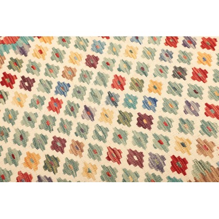 Tappeto Kilim Afghanistan marrone bianco 178x228