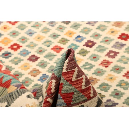 Tappeto Kilim Afghanistan marrone bianco 178x228