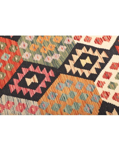Tappeto Kilim Afghanistan beige marrone 167x239