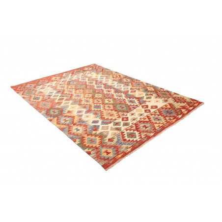 Tappeto Kilim Afghanistan marrone bianco 171x235