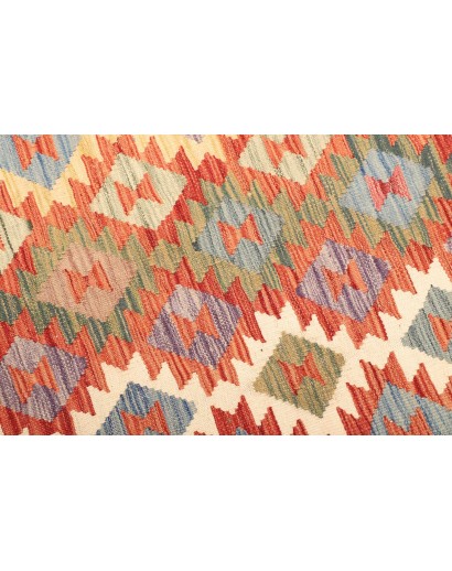 Tappeto Kilim Afghanistan marrone bianco 171x235