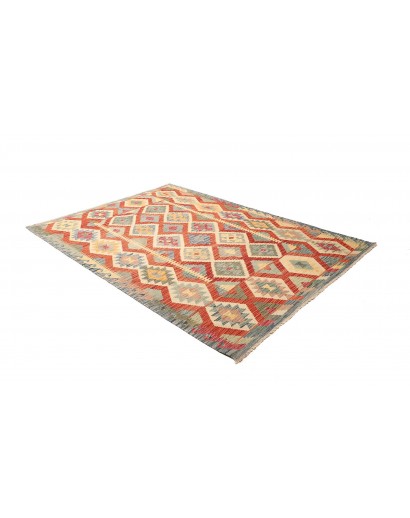 Tappeto Kilim Afghanistan marrone azzurro 174x239