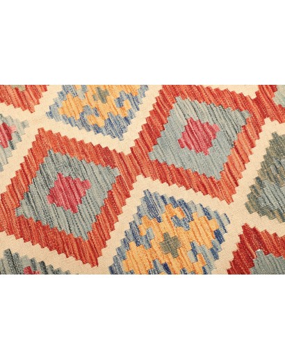 Tappeto Kilim Afghanistan marrone azzurro 174x239