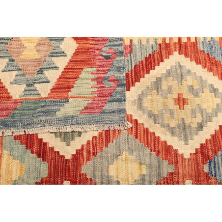 Tappeto Kilim Afghanistan marrone azzurro 174x239