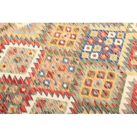 Tappeto Kilim Afghanistan marrone azzurro 183x243