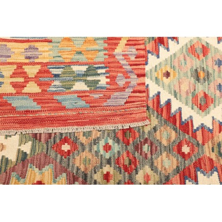 Tappeto Kilim Afghanistan marrone azzurro 183x243