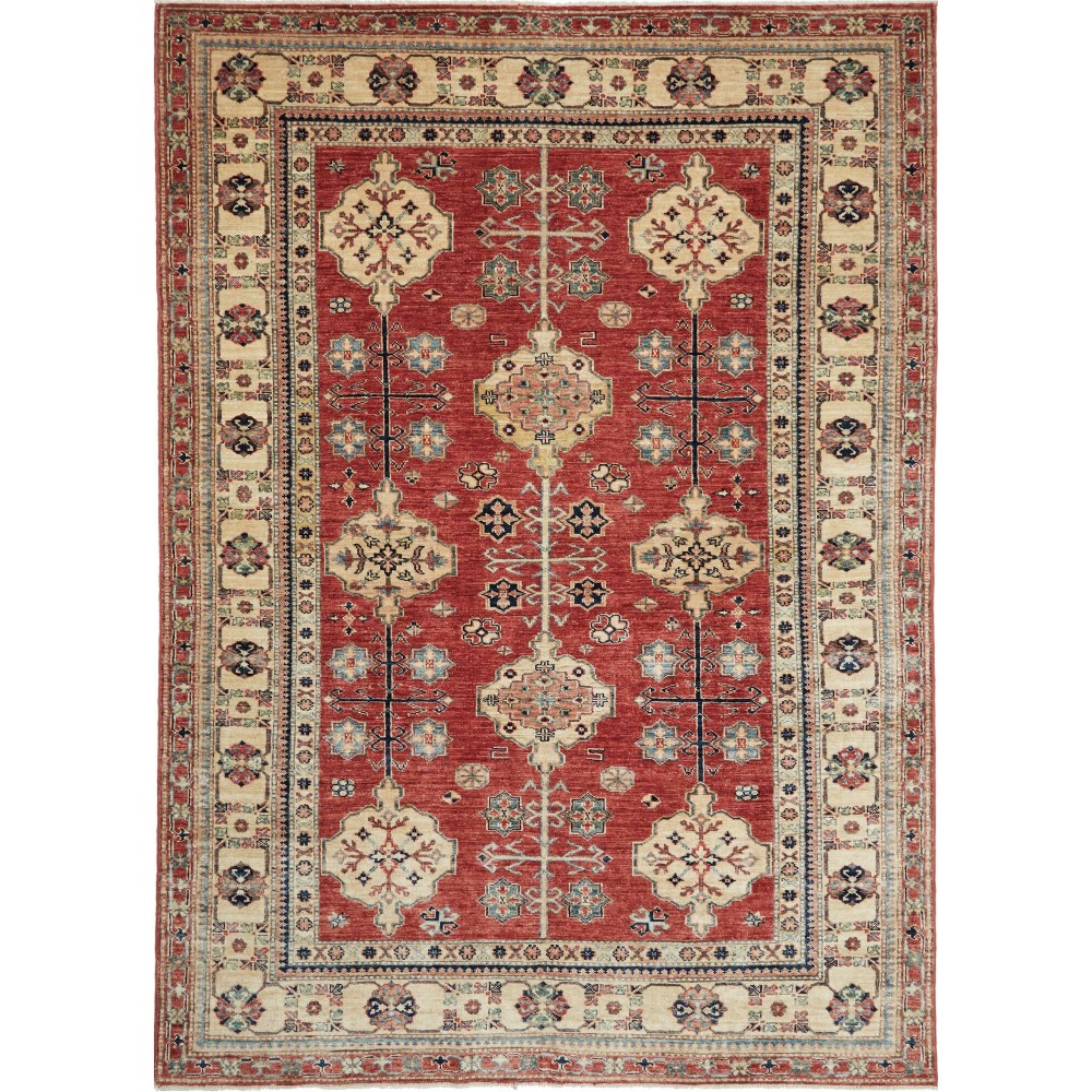 Tappeto Kazak Fine Pakistan marrone 166x242 Tappeto Kazak Fine Pakistan marrone 166x242