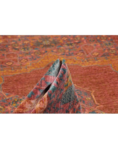 Tappeto Mamlouk Pakistan rosso grigio 250x300