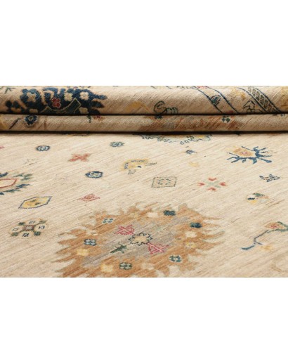 Tappeto Malka Pakistan marrone grigio 243x300