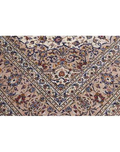 Tappeto Kashan Persia beige marrone 243x363
