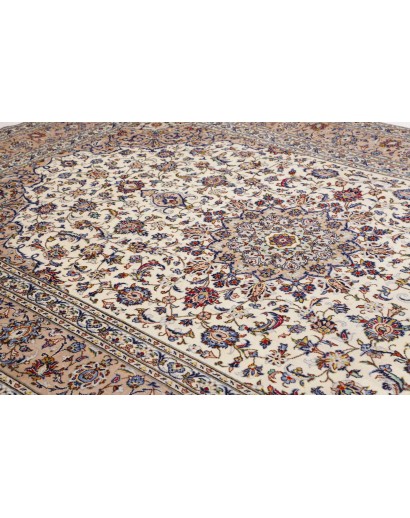 Tappeto Kashan Persia beige marrone 243x363