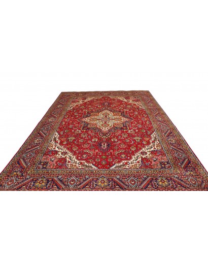 Tappeto Tabriz Persia marrone giallo 250x338