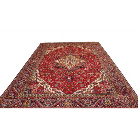 Tappeto Tabriz Persia marrone giallo 250x338