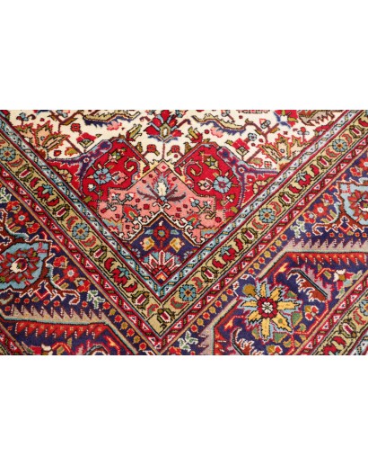 Tappeto Tabriz Persia marrone giallo 250x338