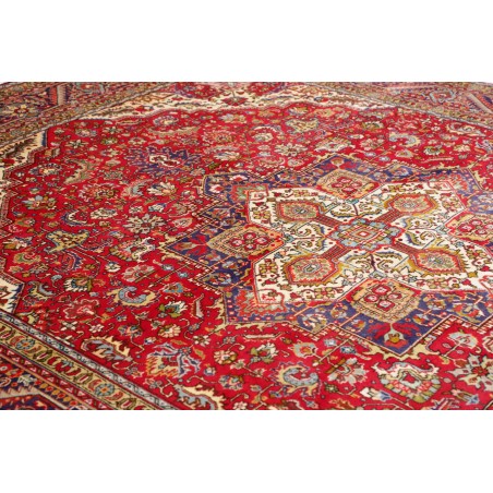 Tappeto Tabriz Persia marrone giallo 250x338