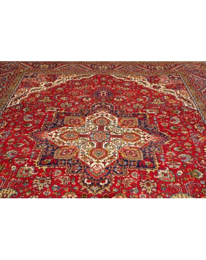 Tappeto Tabriz Persia marrone giallo 250x338