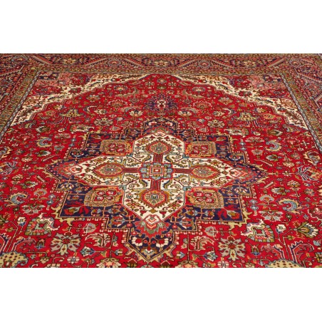 Tappeto Tabriz Persia marrone giallo 250x338